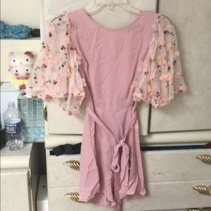 New gorgeous 4d pink romper waist belt